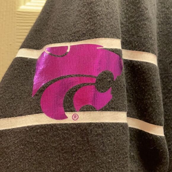 ✨Victoria’s Secret Pink black K-State hoodie - Picture 4 of 7
